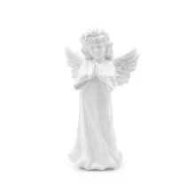 Angel moleč z zaprtimi očmi, polimasa, 16x8x28cm