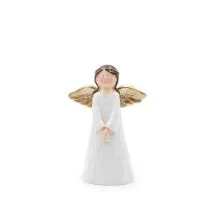 Angel, punčka z zlatimi krili, polimasa, 16x8x28cm