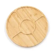 Pladenj s prekati, bambus, 30x30x2.9cm