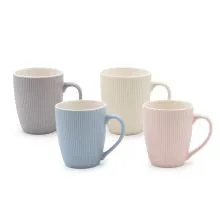Set 4 skodelic, porcelan, 8.5x10.5cm