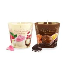 Sveča dišeča v steklu, Chocolate Paradise, 115g, sort.