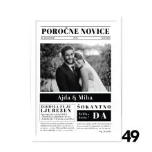 Personalizirana diploma - Poročne novice