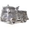 Hranilnik gasilski avto srebrn, polymasa 11x18cm
