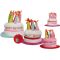 Party klobuk, šaljivi, rojstnodnevni z 8 svečkami, plišast