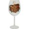 Kozarec za vino poslikan - grozd - bel, 80let, 0.58l
