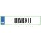 Registrska tablica - DARKO, 47x11cm