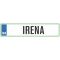 Registrska tablica - IRENA, 47x11cm