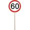 Prometni znak 60 na palici, fi 9,5 cm
