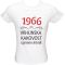 Majica ženska (telirana)-1966, vrhunska kakovost, izjemen letnik M-bela