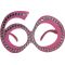 Očala dekorativna s kamenčki, 60 let, roza