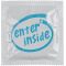 Kondom iz lateksa s šaljivim napisom "Enter inside"