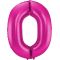 Balon napihljiv, za helij, roza, št. 0, 86cm