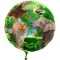 Balon napihljiv, za helij, otroški, safari, 43cm