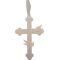 Križ z golobčkom, srebrn, lesen, za obesit, 16cm