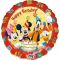 Balon napihljiv, za helij, otroški, Klub Mickey Mouse, Happy Birthday, 43cm
