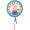 Balon napihljiv, za helij, otroški, Pujsa Pepa, Happy Birthday, 43cm