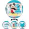 Balon napihljiv, za helij, otroški, Mickey Mouse s št. 1, za fanta, 38x40cm