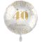 Balon napihljiv, za helij, 40 Iskrene čestitke,zlate  pikice, 43 cm