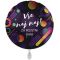 Balon napihljiv, za helij, Vse naj naj! Za rojstni dan!, lila, krogi, 43 cm
