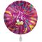 Balon napihljiv, za helij, Vse najboljše 40, pisani trakovi, 43 cm