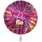 Balon napihljiv, za helij, Vse najboljše 60,  pisani tarkovi, 43 cm