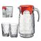 Set za sok, steklen, 7/1 - vrč (1650ml) in 6 kozarecev (195ml)