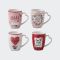 Lonček, motiv src, 330ml, kitajski porcelan, sort.