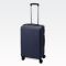 Kovček temno moder z vrtljivimi kolesi, ABS, 50cm, 36l, 38x24x56cm