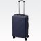 Kovček temno moder z vrtljivimi kolesi, ABS, 60cm, 60l, 43.5x27x65.5cm