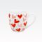 Skodelica, srca, v darilni embalaži, "LOVE 2", 380ml, new bone, 9.2cm
