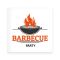 Papirnate servite, bele, BBQ party, 33x33cm, 20kos