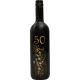 Vino Merlot, 0.75L, poslikana steklenica - cvet, 50 let