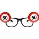 Dekoracija Očala Prometni Znak 50