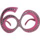 Smešna očala s kamenčki, 60 let, roza