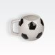 Lonček, obliki nogometne žoge, keramika, 12x9cm