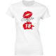 Majica ženska (telirana)-Čudovita pri 18 - poljubček M-bela