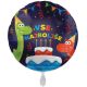 Balon napihljiv, za helij, Vse najboljše, torta in dinozavra, 43 cm