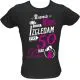 Majica ženska (telirana)-Ne sovraži me 50 XL-črna