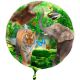 Balon napihljiv, za helij, otroški, safari, 43cm