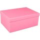 Darilna škatla kartonska roza 25x18x10,5cm