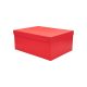 Darilna škatla kartonska, rdeča, 23x16.5x9.5cm