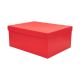 Darilna škatla kartonska, rdeča, 29x22x12.5cm