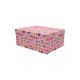 Darilna škatla kartonska, roza, Happy Birthday, 19x13x7.5cm