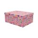 Darilna škatla kartonska, roza, Happy Birthday, 27x20x11.5cm