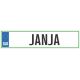 Registrska tablica - JANJA, 47x11cm