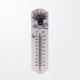 Termometer, motiv sivke, MDF, 21.5x7x0.5cm, sort.