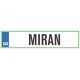Registrska tablica - MIRAN, 47x11cm