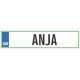 Registrska tablica - ANJA, 47x11cm