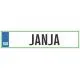 Registrska tablica - JANJA, 47x11cm