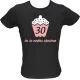 Majica ženska (telirana)-30 in še vedno slastna S-črna